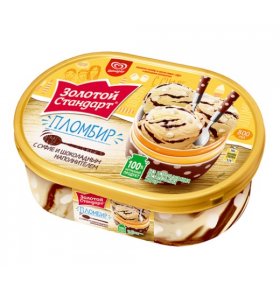 Мороженое Натуральный пломбир суфле шоколад Золотой стандарт 475 гр
