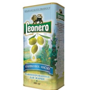 Масло оливковое рафинированное для жарки Leonero 500 г