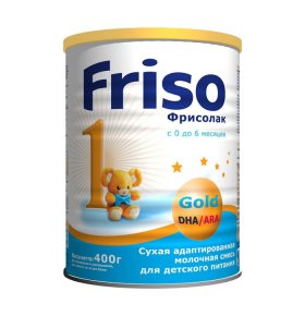 Молочная смесь Friso Фрисолак 1 Gold 0-6 мес 400 гр