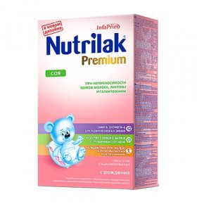 Специализированная смесь Nutrilak соя 350 гр