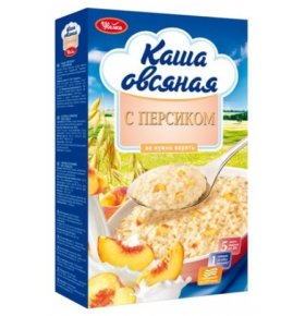 Каша Овсяная с персиком Увелка 5 х 40 гр
