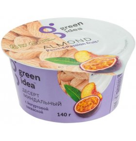 Десерт миндальный с йогуртовой закваской и соками персика и маракуйи Green Idea 140 гр