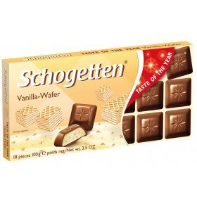 Шоколад Schogetten Vanilla-Wafer 100г