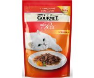 Корм для кошек Gourmet Мон Петит с говядиной 50г