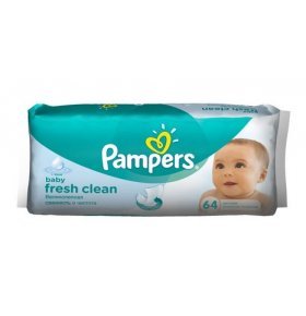 Влажные салфетки для детей baby fresh Pampers 64 шт