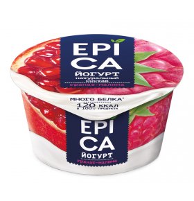 Йогурт с гранатом и малиной 4,8% Epica 130 гр