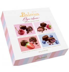 Ассорти шоколадных конфет С ягодными начинками Laima 105 гр