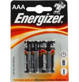 Батарейка Energizer Plus ААА (LR03) FSB4 4 шт