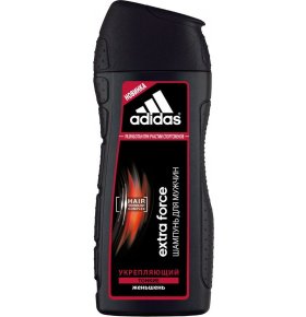 Шампунь Extra Force Shampoo for men укрепление с Женьшенем для тонких волос для мужчин Adidas 200 мл