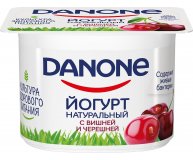 Йогурт вишня черешня Danone 110 гр