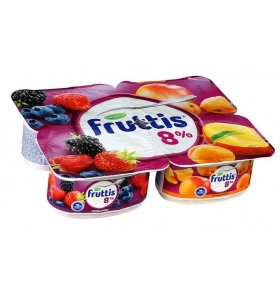 Йогуртный продукт абрикос и манго 8% Fruttis 115 гр