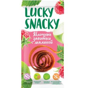 Яблочные завитки с малиной Lucky Snacky 20 гр