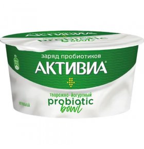 Творожно-йогуртный продукт Probiotic Bowl Натуральный 3,8% Активиа 135 гр