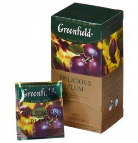 Чай черный Greenfield Delicious plum 25х1,5г