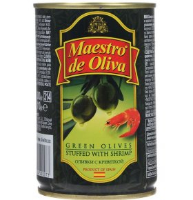 Оливки с креветками Maestro de Oliva 300 г