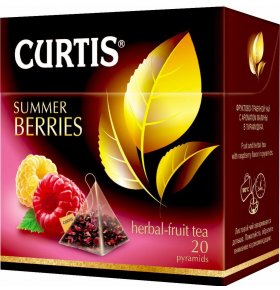 Чай травяной в пакетиках Summer Berries Curtis 20 пак х 1,8 гр