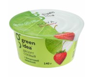 Десерт соевый с йогуртовой закваской и соком клубники Green Idea 140 гр