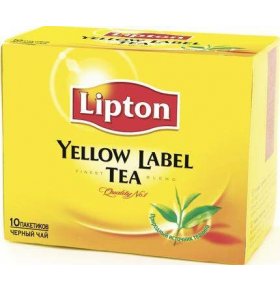 Чай черный Yellow Label Lipton 10х2г