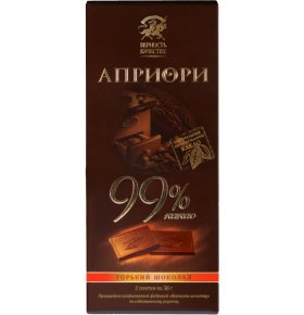 Горький шоколад Априори 99% 72г