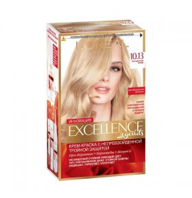 Краска для волос LOreal Paris Excellence, оттенок 10.13, Легендарный блонд, 270 мл
