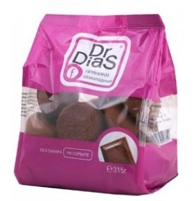 Пряники шоколадные Dr.DiaS 315 гр