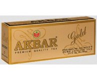 Черный чай Akbar Gold в пакетиках 25 шт х 2 гр
