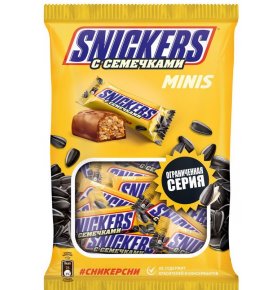 Шоколадный батончик Snickers Minis с семечками 180 гр