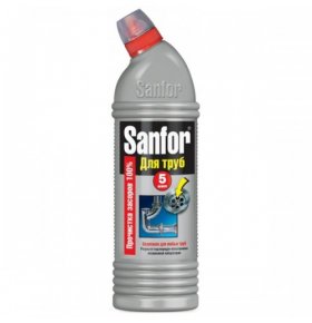 Чистящее средство для канализационных труб Sanfor 750 мл