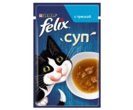 Корм для кошек суп с курицей Felix 45 гр