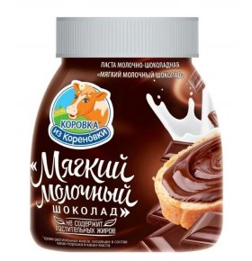 Паста молочно-шоколадная Мягкий молочный шоколад Коровка из Кореновки 330 гр