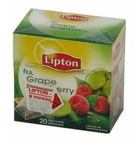 Чай Lipton Grape Raspberry виноград и малина 20*1.8г