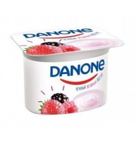 Йогурт лесные ягоды 2,9% Данон 110 гр