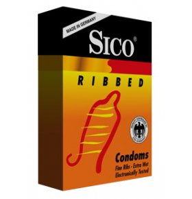 Презервативы латексные Ribbed ребристые Sico 3 шт