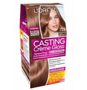 Стойкая краска-уход для волос Casting Creme Gloss без аммиака, оттенок 723, Шоколадное суфле L'Oreal Paris
