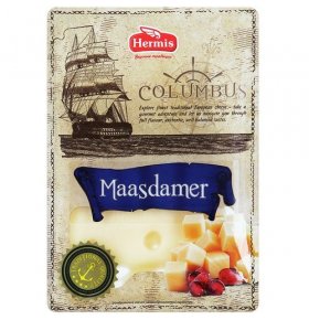 Сыр Маасдамер 50% Columbus 125 гр нарезка