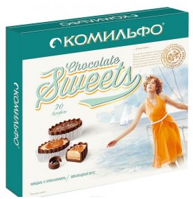 Конфеты шоколадные крем-брюле шоколадный мусс Комильфо 232 г