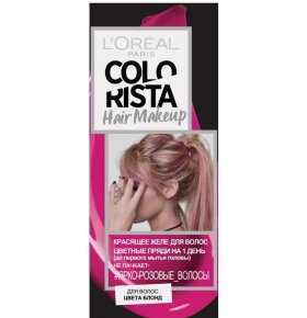 Красящее желе для волос Colorista Hair Make Up оттенок Розовые Волосы L'Oreal Paris 30 мл