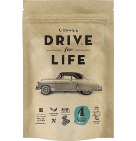 Кофе strong растворимый сублимированный Drive for life 150 гр