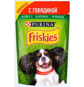 Корм влажный для собак Говядина Friskies 85 гр