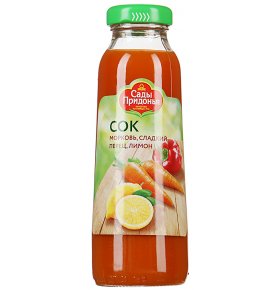 Сок морковь, сладкий перец, лимон Сады Придонья 0,3 л