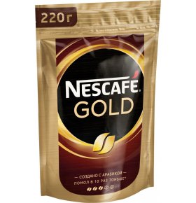 Кофе растворимый Nescafe Gold 220 гр