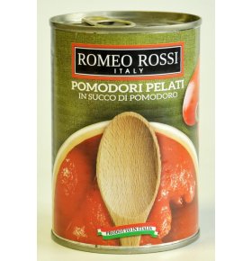 Помидоры очищенные пелати в собственном соку Romeo Rossi 400 гр