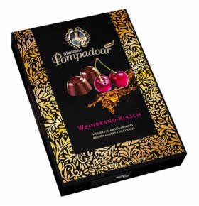 Шоколадные конфеты бренди и вкус вишни Madame Pompadour 150 гр