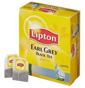 Чай Lipton Earl Grey черный с бергамотом 100х2г
