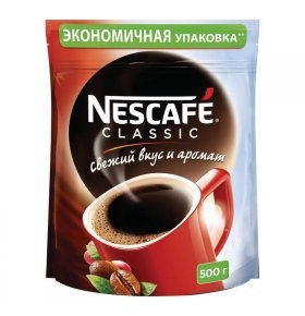 Кофе натуральный растворимый Nescafe Classic 500г