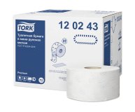 Туалетная бумага 1-слойная мини Tork 12 шт