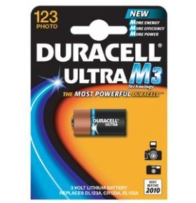 Батарейка Duracell 123A Ultra 3V 1 шт
