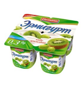 Йогуртный продукт киви крыжовник 0,3% Эрмигурт 115 гр