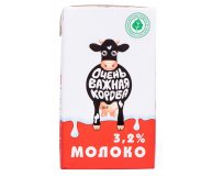 Молоко 3,2% Очень важная корова 1 л