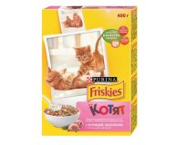 Корм для котят С курицей молоком и полезными овощами сухой Friskies 400 гр